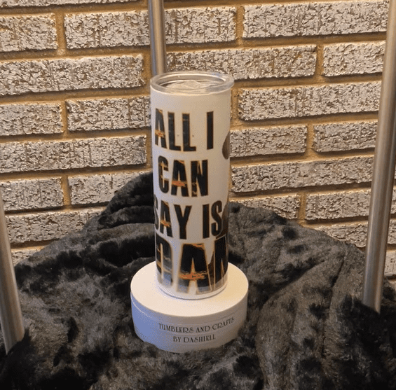 A candle that says all i can say is gay.